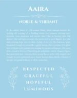 Aaira custom name meaning print in light blue