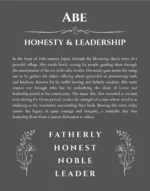 Abe name meaning wall art by Get Your Story in gray