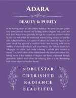 Adara name origin print with meaning and traits in purple