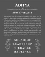Aditya name origin print with meaning and traits in gray