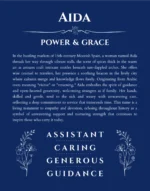 Aida custom name print for wall display in deep blue
