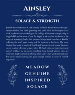 Ainsley personalized wall art with the story of your name in deep blue
