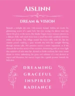 Aislinn personalized name meaning print in pink
