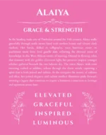Alaiya personalized name meaning print in pink