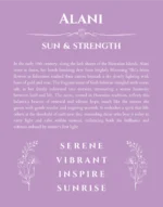 Alani custom name meaning print in light purple