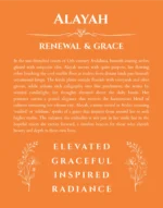 Alayah personalized name meaning print in orange