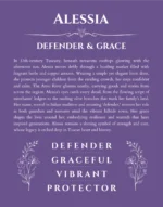 Alessia name meaning gift print in purple