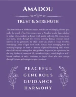 Amadou personalized name art with origin story in purple