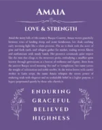 Amaia custom name meaning print in purple