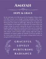 Amayah personalized name meaning print in purple