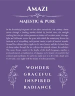 Amazi personalized wall art with the story of your name in purple