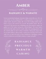 Amber name meaning wall art by Get Your Story in light purple