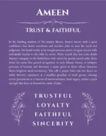 Ameen name meaning wall art by Get Your Story in purple