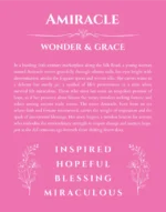 Amiracle personalized name meaning print in pink