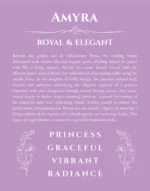 Amyra name meaning wall art by Get Your Story in light purple