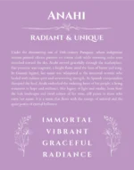 Anahi custom name print for wall display in light purple