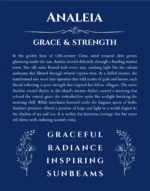 Analeia name meaning wall art by Get Your Story in deep blue