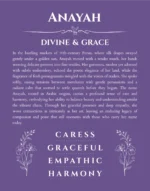 Anayah custom name meaning print in purple