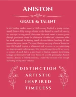 Aniston custom name print for wall display in red