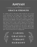 Aniyah custom name meaning print in gray