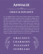 Annalie custom name meaning print in purple