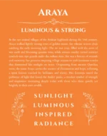 Araya custom name meaning print in orange