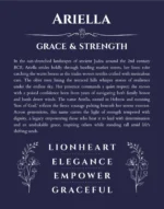 Ariella custom name meaning print in navy blue