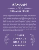 Armaan name meaning wall art by Get Your Story in purple