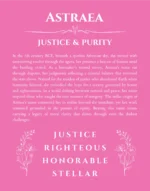 Astraea personalized name meaning print in pink