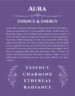 Aura custom name meaning print in purple