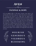 Aven personalized name print with origin and traits in navy blue