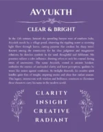 Avyukth name origin print with meaning and traits in purple