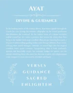 Ayat personalized name print with origin and traits in light blue