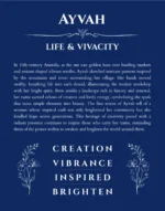 Ayvah name meaning gift print in deep blue