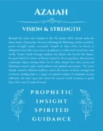 Azaiah name origin print with meaning and traits in blue