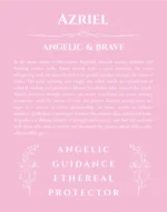 Azriel custom name print for wall display in light pink