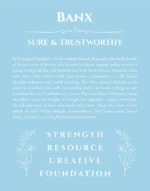 Banx custom name meaning print in light blue