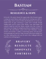 Bastian custom name art showing meaning and origin in purple