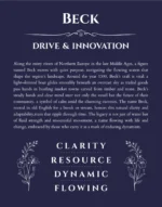 Beck custom name meaning print in navy blue