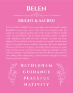 Belen name meaning gift print in pink