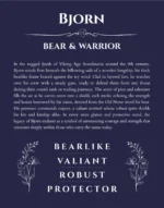 Bjorn name meaning gift print in navy blue