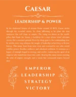 Caesar custom name art showing meaning and origin in orange