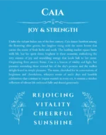 Caia custom name art showing meaning and origin in blue