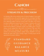 Canon custom name art showing meaning and origin in orange