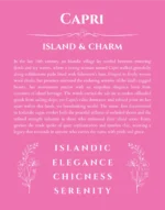 Capri name meaning gift print in pink