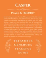 Casper custom name print for wall display in orange