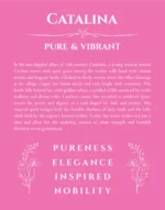 Catalina custom name print for wall display in pink