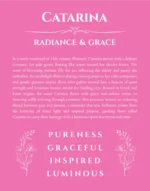 Catarina personalized name meaning print in pink