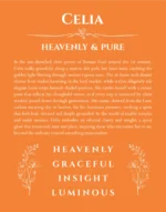 Celia custom name meaning print in orange
