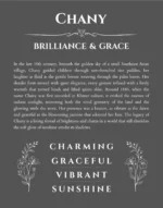 Chany name meaning wall art by Get Your Story in gray